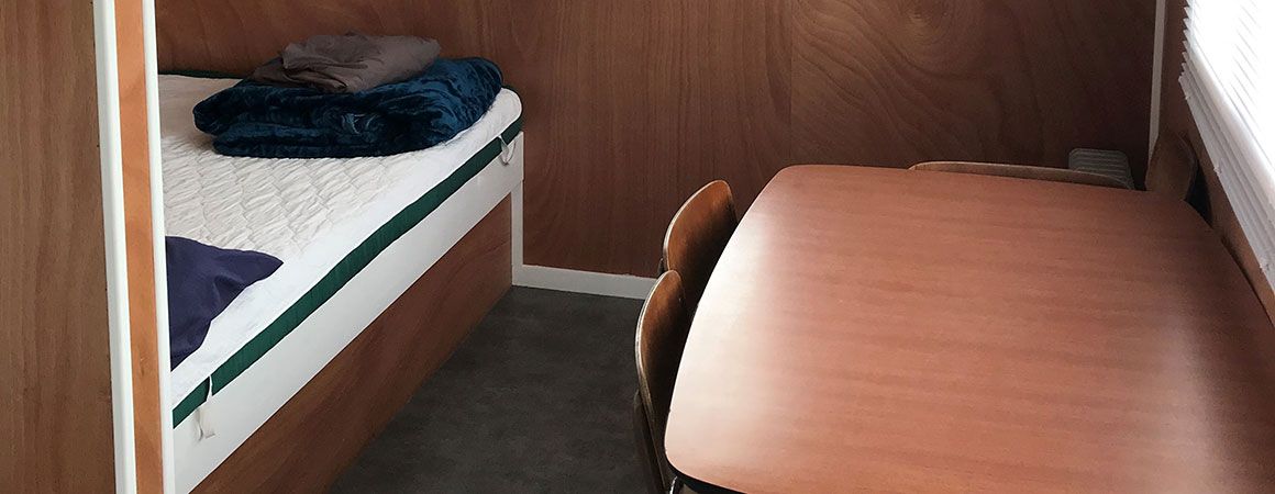 bedroom inside cabins